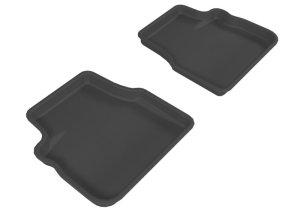 Subaru WRX STI Floor Mat Set - Rear - 3D MAXpider - KAGU - Black - `09-`13